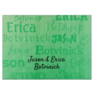 Groene Naam Challah Board Snijplank