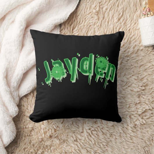 Groene naam Jayden, Kussen (Deken)