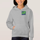 Groene "Naar de weg" Grafische Hoodie (Voorkant)