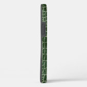 Groene namaak krokodillenleer gepersonaliseerde na Case-Mate iPhone case (Achterkant / Rechts)