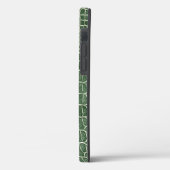 Groene namaak krokodillenleer gepersonaliseerde na Case-Mate iPhone case (Achterkant / Links)