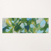 Groene Natuur Abstract Expressionisme  Yogamat (Voorkant (horizontaal))
