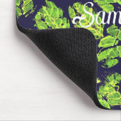 Groene Natuur Acryl Paint Leaf Muismat (Hoek)