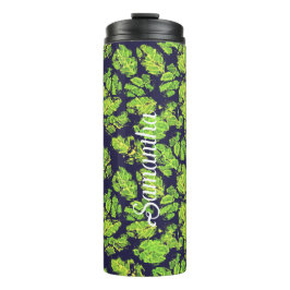 Groene Natuur Acryl Paint Leaf Thermosbeker