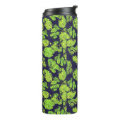 Groene Natuur Acryl Paint Leaf Thermosbeker (Gedraaid links)