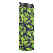 Groene Natuur Acryl Paint Leaf Thermosbeker (Geroteerd rechts)