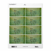 Groene Natuur Etiket (Full Sheet)