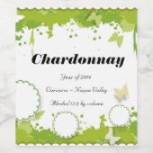 Groene Natuur gepersonaliseerd wijnflesetiket Wijn Etiket (Enkel label)