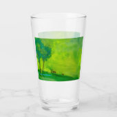 Groene natuur Glass Cup Glas (Achterkant)