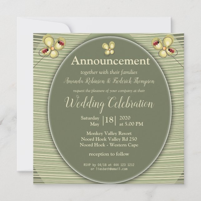 Groene Natuur Hues - Stripes en bloemen (Voorkant)