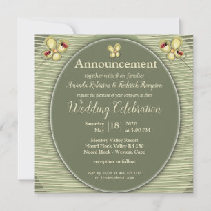 Groene Natuur Hues - Stripes en bloemen