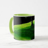 Groene Natuur Landschap Reflectie Koffiemok | Sce Mok (Voorkant links)