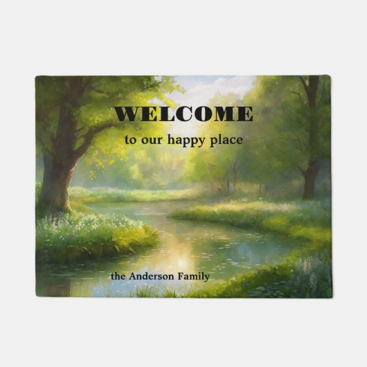 Groene Natuur Landschapskunst Deurmat (Voorkant)