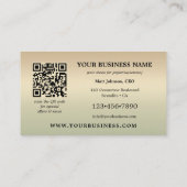 Groene Natuur Milieu QR Foto Visitekaartje (Achterkant)