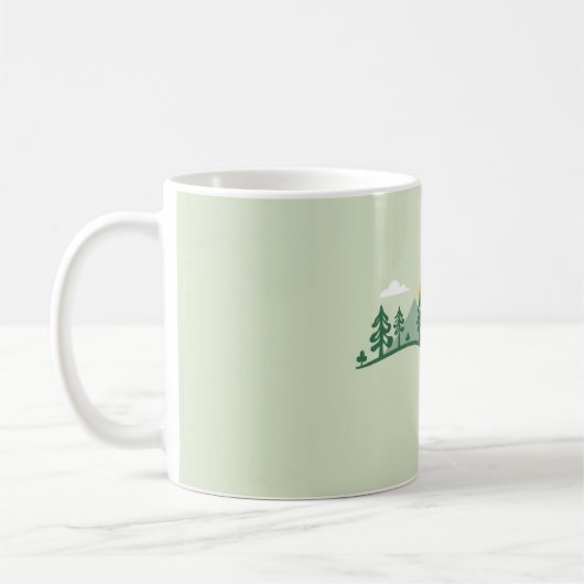 groene natuur-mok koffiemok (Links)