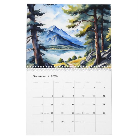 Groene Natuur Schilderkalender Kalender (Dec 2026)