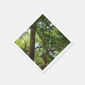 Groene natuur van de plataan servetten (Hoek)