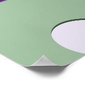 Groene Natuur Vernieuwing Paarse Mystery Magic Jig Poster (Hoek)