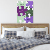 Groene Natuur Vernieuwing Paarse Mystery Magic Puz Canvas Afdruk (Insitu (Slaapkamer))