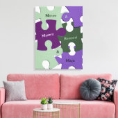 Groene Natuur Vernieuwing Paarse Mystery Magic Puz Canvas Afdruk (Insitu (Woonkamer))
