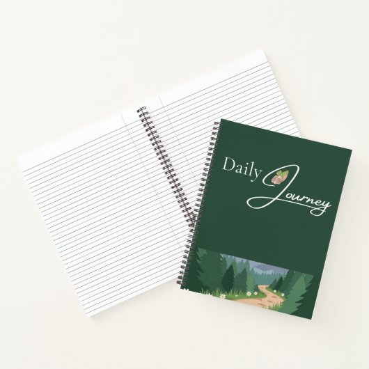 Groene Natuur Vibes Notitieboek Journaal (Binnen)
