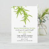 Groene Natuur Voordeel Uitnodiging (Staand voorkant)