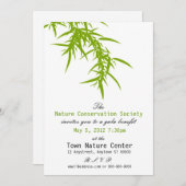 Groene Natuur Voordeel Uitnodiging (Voorkant / Achterkant)