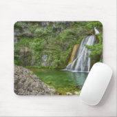Groene Natuur Waterfall Muismat (Met muis)