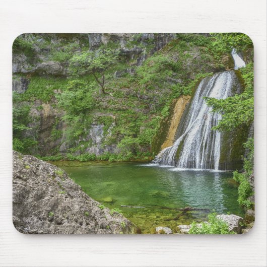 Groene Natuur Waterfall Muismat (Voorkant)