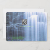 Groene Natuur waterval bruiloft Kaart (Achterkant)