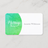 Groene natuurelegantie visitekaartje (Voorkant)