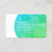 Groene natuurelegantie visitekaartje (Achterkant)
