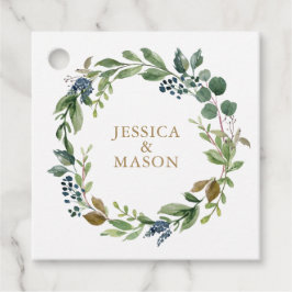 Groene Navy Goud Bedank Favor Tag Bedankjes Labels