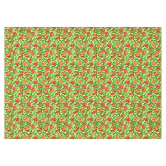 Groene nectarines tafelkleed (Voorkant (Horizontaal))
