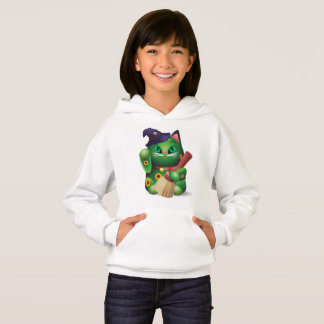 Groene Neko Kinderen Hoodie #001