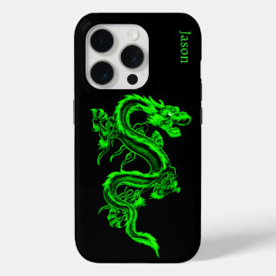 Groene Neon Draak Aangepaste iPhone 5 Hoes