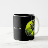 Groene Neon Gehoornde Geit Mok (Voorkant rechts)