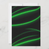 Groene Neon Glow Pizza Games Bruh Verjaardag Kaart (Achterkant)