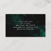 Groene Neon Haarstylist Kapper Visitekaartje (Achterkant)