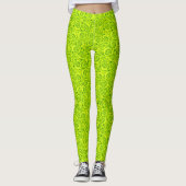 Groene neon leggings (Voorkant)