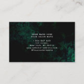 Groene Neon Nail Artist Nail Tech Visitekaartje (Achterkant)