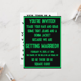 Groene neon op zwart kaart