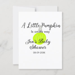 Groene neon pompoen kleine pompoen is onderweg briefkaart