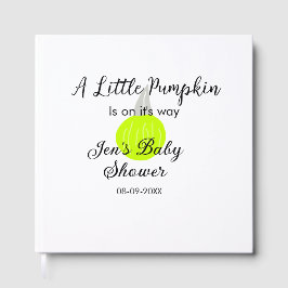 Groene neon pompoen kleine pompoen is onderweg gastenboek