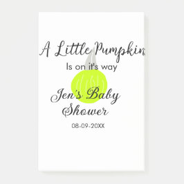 Groene neon pompoen kleine pompoen is onderweg post-it® notes