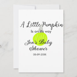 Groene neon pompoen kleine pompoen is op komst kaart