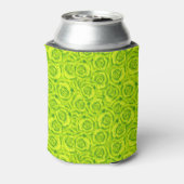 Groene neon, roos blikjeskoeler (Blikje Achterkant)