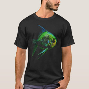 Groene Neon Tetra vis Grafische T - shirts voor Ma