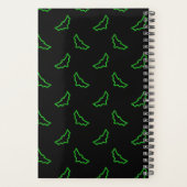 Groene neonvleermuizen planner (Achterkant)