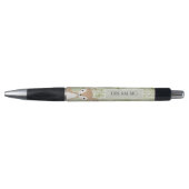 Groene Nep Hout Mooie Hert Pen (Voorkant)